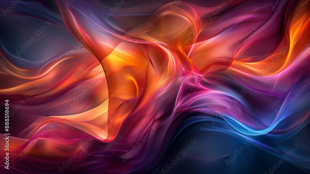 Obraz premium Abstract Swirling Colors