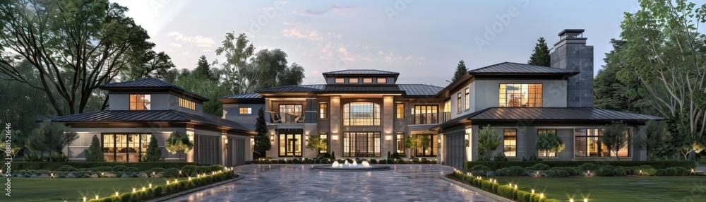 Obraz premium Inspiring home construction, innovative design elements, realistic setting, high resolution, cuttingedge architecture