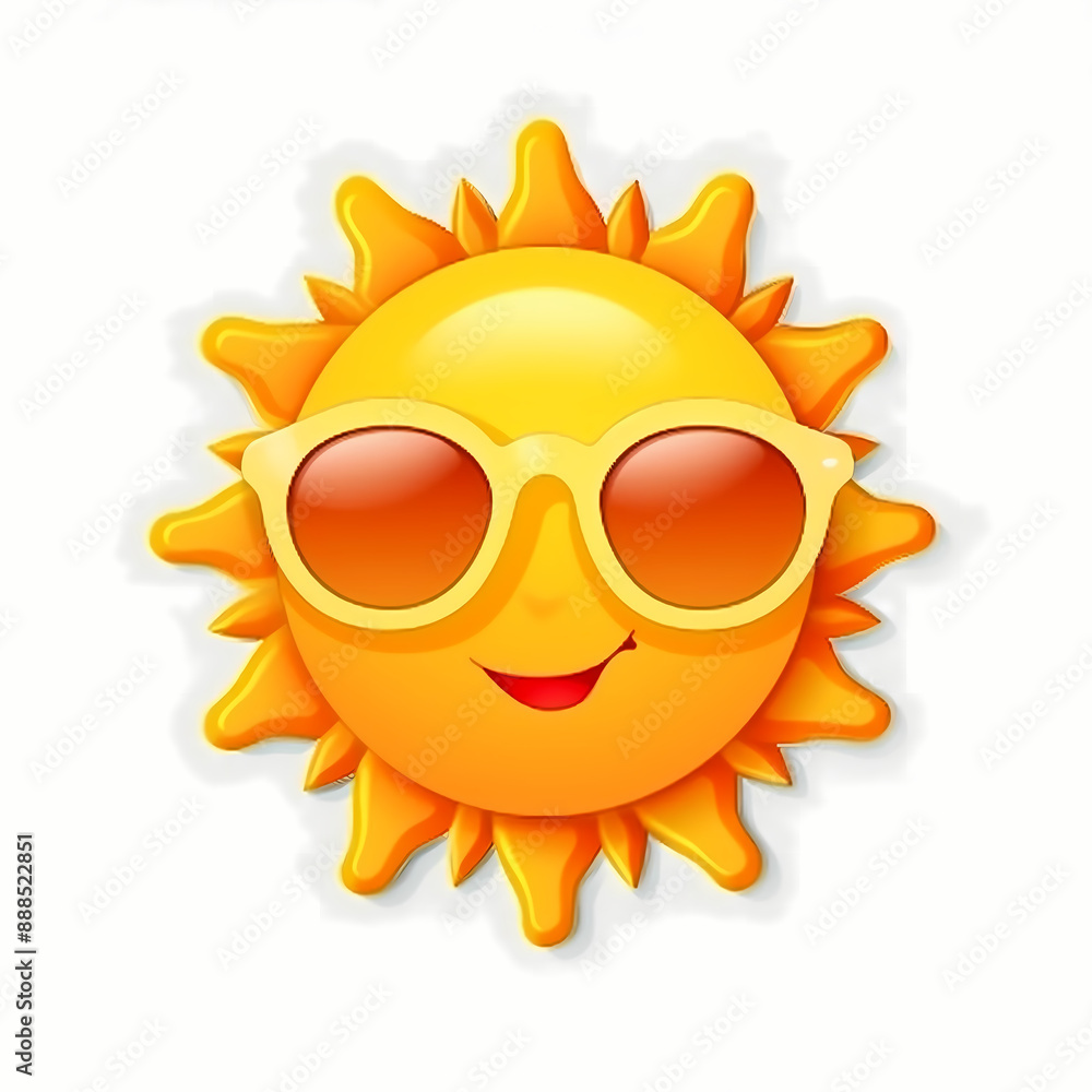 Cute cartoon sun illustration. Cute cartoon sun illustration.