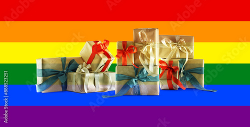 christmas gift boxes as Chr...