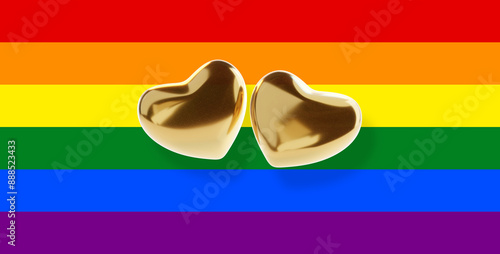 two,golden ,hearts,love,mar...