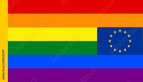 flag of Europe EU, European...