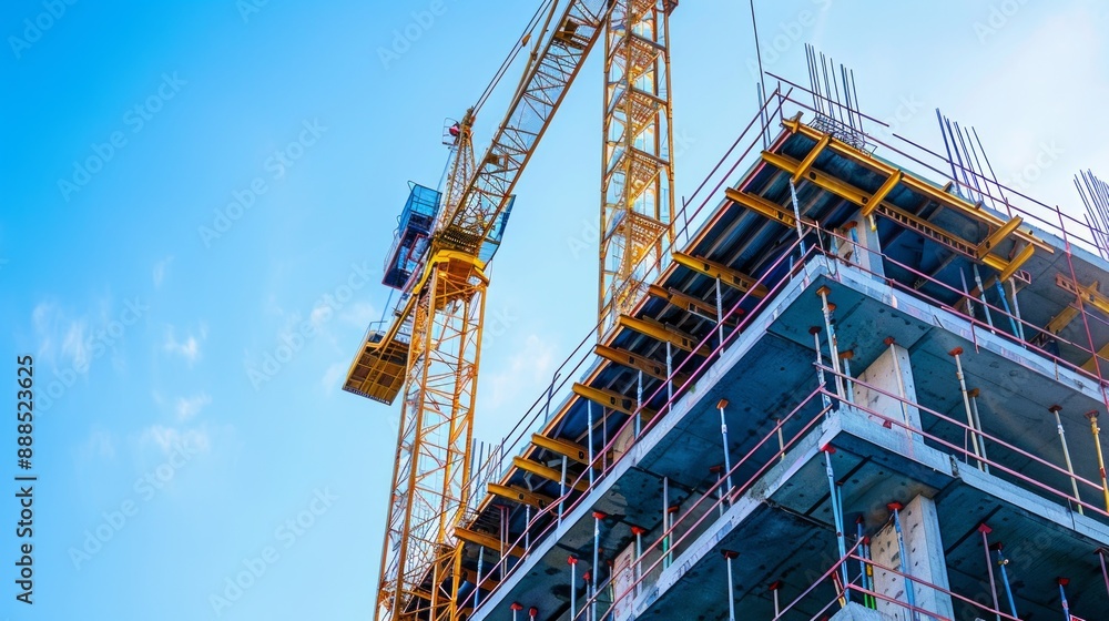 Construction Site with a Tower Crane Construction Site with a Tower Crane