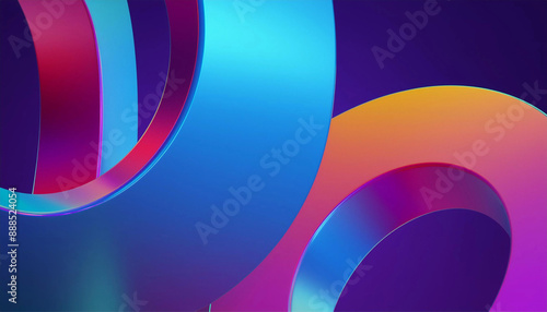 Abstract 3d render, modern geometric background, graphic design