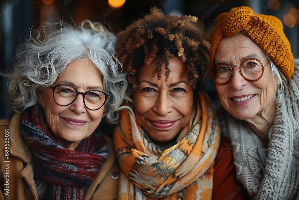 Friends group of mature old women happy to pass time together and having fun Friends group of mature old women happy to pass time together and having fun