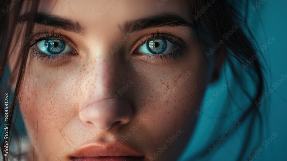 Capture a close-up portrait with a soft background Capture a close-up portrait with a soft background