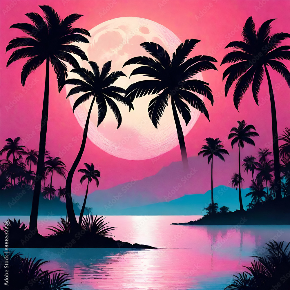 Fototapeta premium sunset on the beach