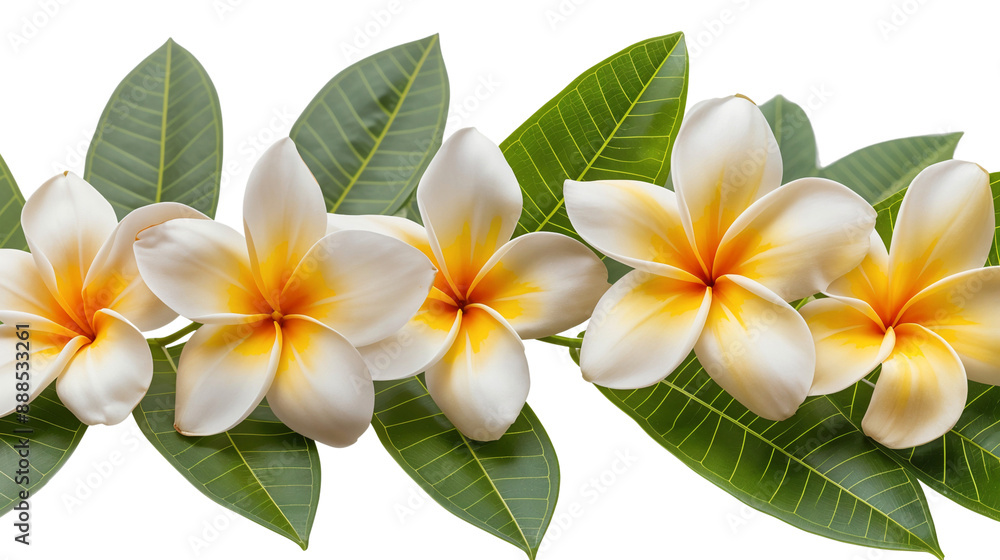 Frangipani plumeria flower isolated on transparent background Frangipani plumeria flower isolated on transparent background