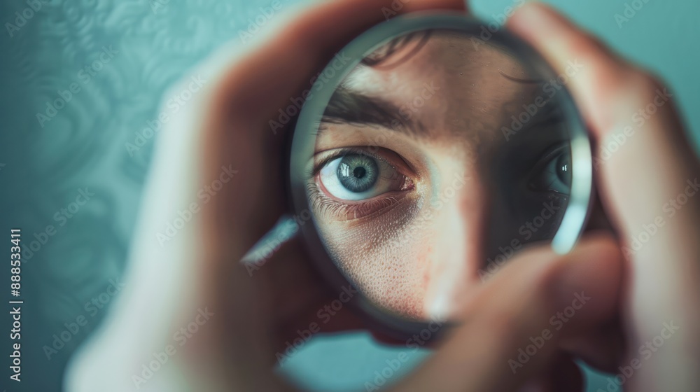 Capture a self-portrait with a mirror reflection