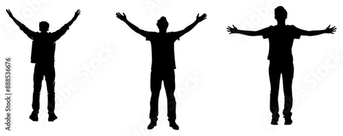 silhouette of a person worshiping