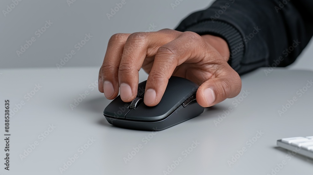 Hands using a computer mouse and keyboard, showcasing digital productivity and efficiency in a modern workspace. Height Resolution Photo, , Minimalism, Hands using a computer mouse and keyboard, showcasing digital productivity and efficiency in a modern workspace. Height Resolution Photo, , Minimalism,