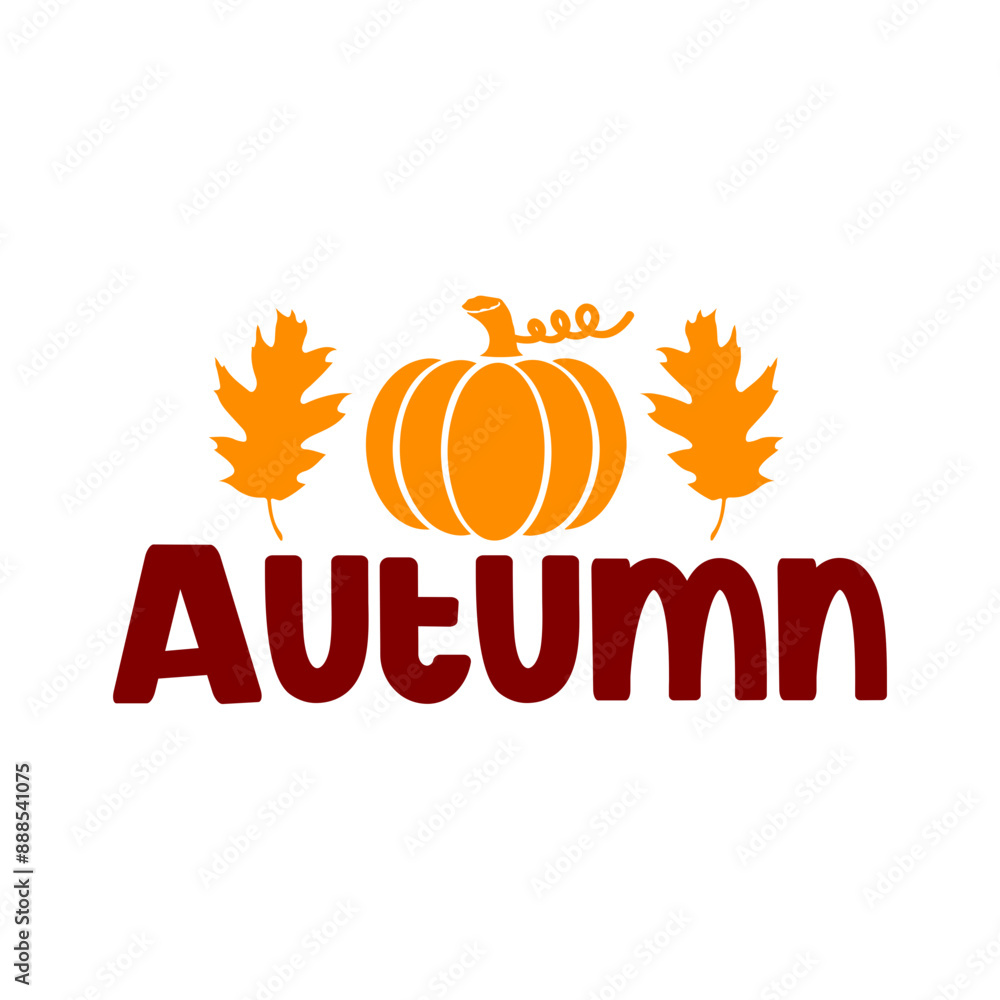 Autumn typography clip art design on plain white transparent isolated background for card, shirt, hoodie, sweatshirt, apparel, tag, mug, icon, poster or badge Autumn typography clip art design on plain white transparent isolated background for card, shirt, hoodie, sweatshirt, apparel, tag, mug, icon, poster or badge