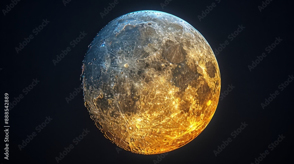 Obraz premium Buck moon in July 