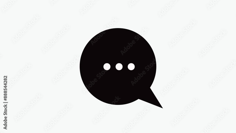 White color massage icon on black screen. White color massage icon on black screen.