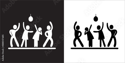 IIlustration Vector graphics of Music and Party icon