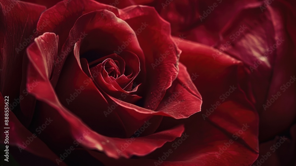Close-up of a single red rose with soft, velvety petals AI generated Close-up of a single red rose with soft, velvety petals AI generated