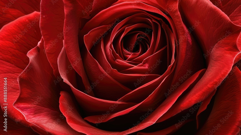 Close-up of a single red rose with soft, velvety petals AI generated Close-up of a single red rose with soft, velvety petals AI generated