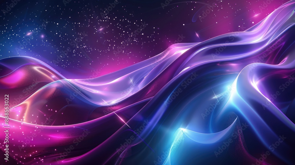 Design a futuristic Big Neon Wave Background with organic shapes AI generated Design a futuristic Big Neon Wave Background with organic shapes AI generated
