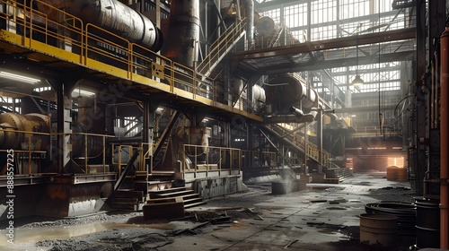 Realism of Enhance your creative process with an industrial factory ambiance. very detailed © CatNap Studio