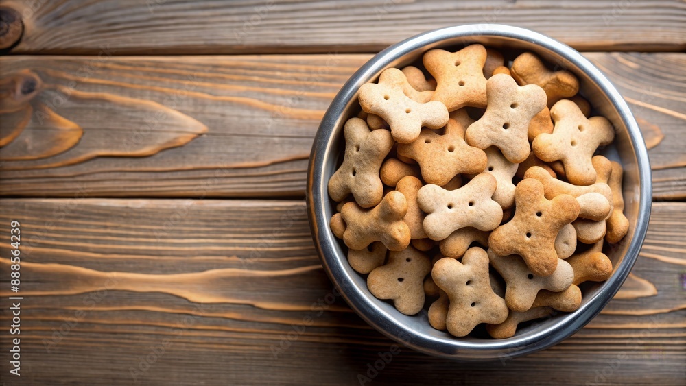 Dog food in the bowl with bone-shaped biscuits , pet, food, bowl, bone, shape, biscuits, snack, meal, dinner, canine, kibble Dog food in the bowl with bone-shaped biscuits , pet, food, bowl, bone, shape, biscuits, snack, meal, dinner, canine, kibble