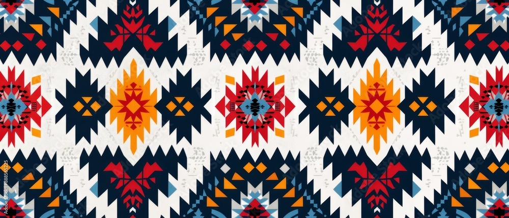 Design a seamless pattern with traditional Indian geometric weaving Design a seamless pattern with traditional Indian geometric weaving