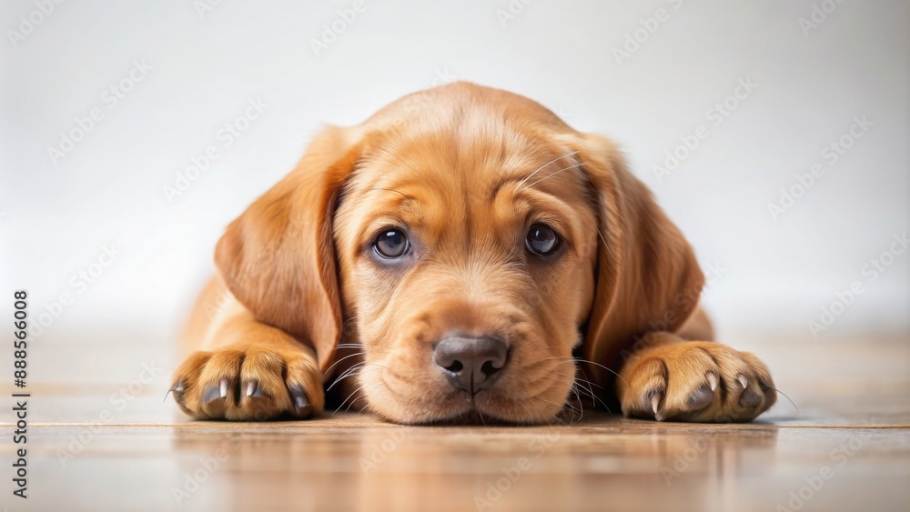 Brown puppy resting with its head on the ground, puppy, brown, cute, adorable, pet, dog, animal, resting, relaxing, lying down Brown puppy resting with its head on the ground, puppy, brown, cute, adorable, pet, dog, animal, resting, relaxing, lying down