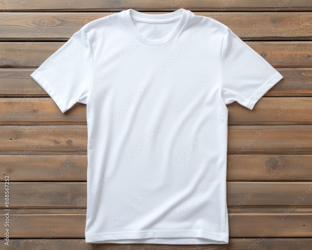 Clean Slate - Blank White T-shirt Mockup for Branding. Clean Slate - Blank White T-shirt Mockup for Branding.