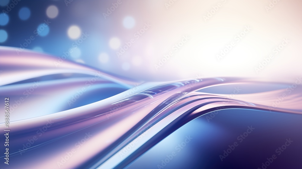 Abstract image featuring smooth, flowing lines in shades of blue and purple with a soft, glowing background. Abstract image featuring smooth, flowing lines in shades of blue and purple with a soft, glowing background.
