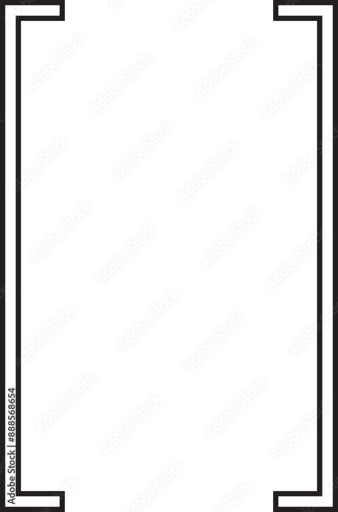 Square double braces. Symmetric brackets pair, punctuation symbol for mathematics. Frames for math in black outline style. Retro parenthesis sign for text quote Isolated on transparent background. Square double braces. Symmetric brackets pair, punctuation symbol for mathematics. Frames for math in black outline style. Retro parenthesis sign for text quote Isolated on transparent background.