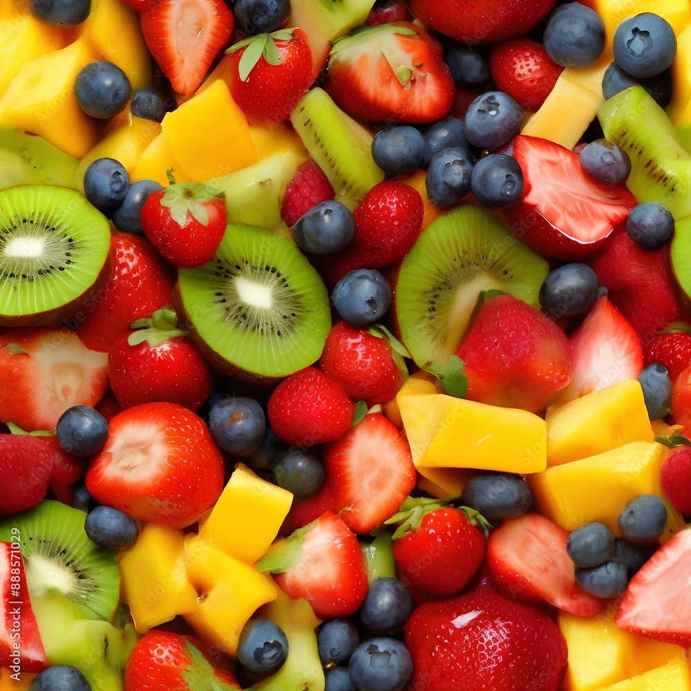 Obraz premium salad, fruits