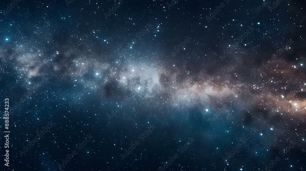 Naklejka premium Dark interstellar space backdrop