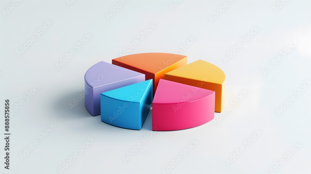 Fototapeta premium colorful infographic on white