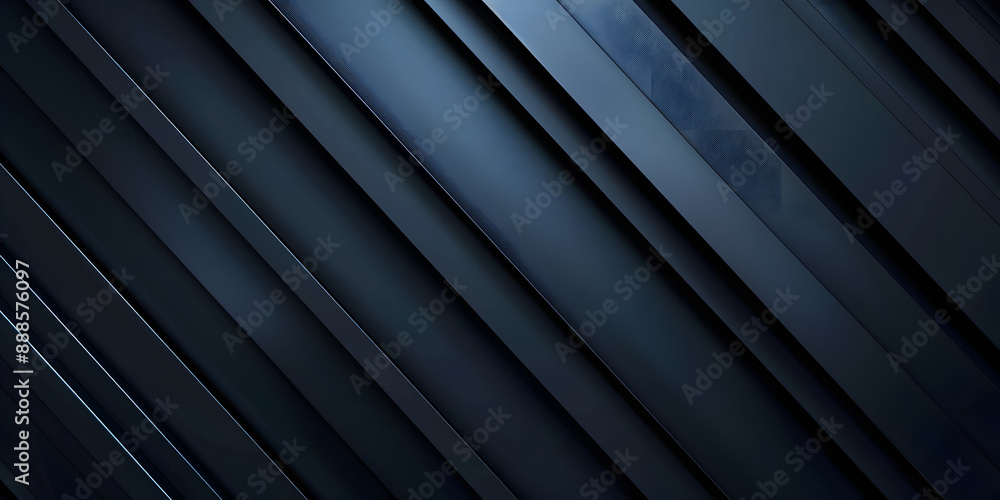 Obraz premium background of black stripes. texture surface. wall made of black metal plates