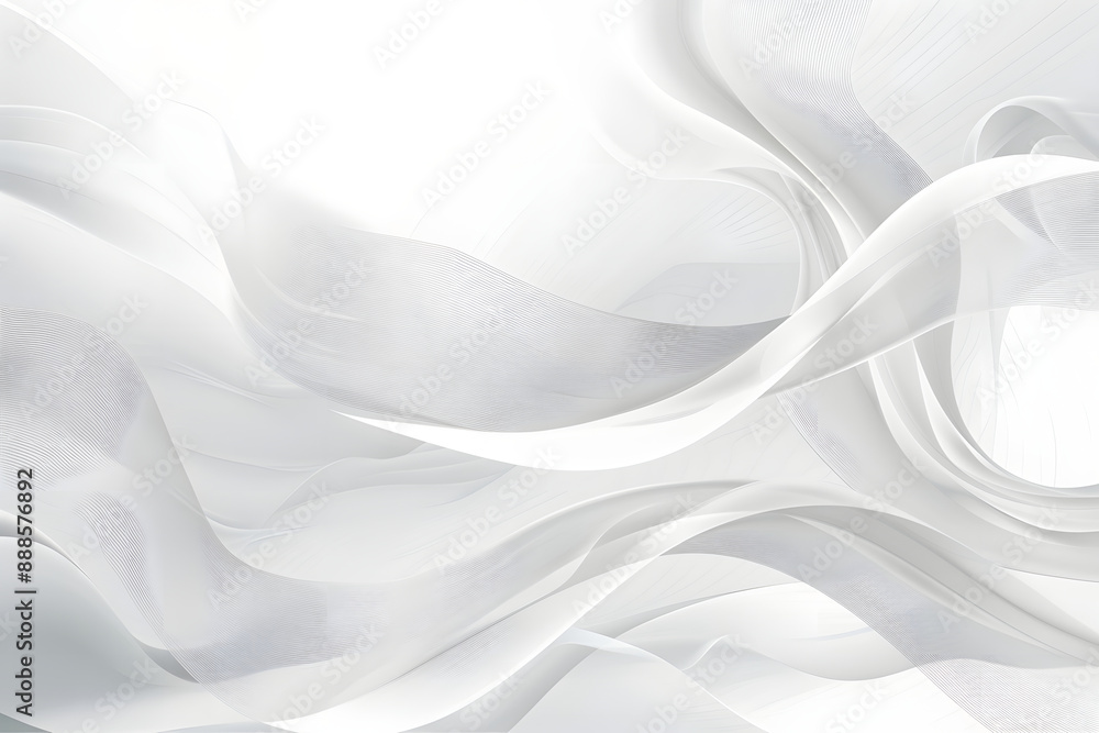 Abstract wavy background. gentle image of white waves. shadows from the light Abstract wavy background. gentle image of white waves. shadows from the light