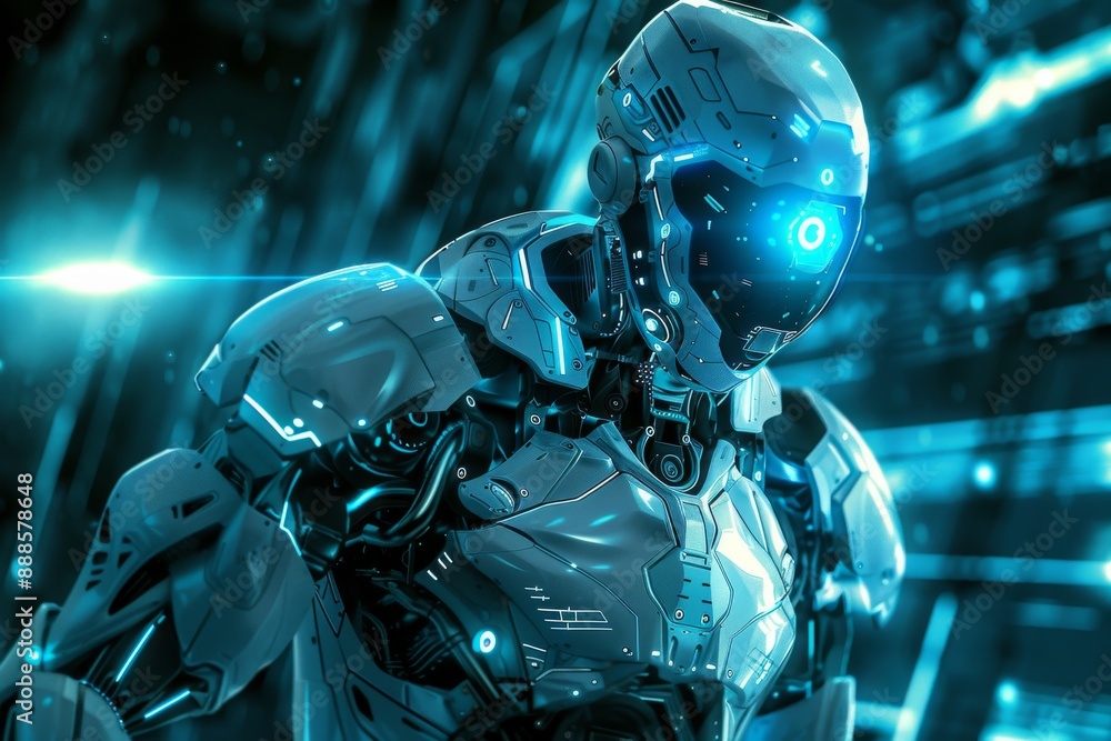 Cybernetic Warrior: A Futuristic Vision of a Machine Soldier Cybernetic Warrior: A Futuristic Vision of a Machine Soldier