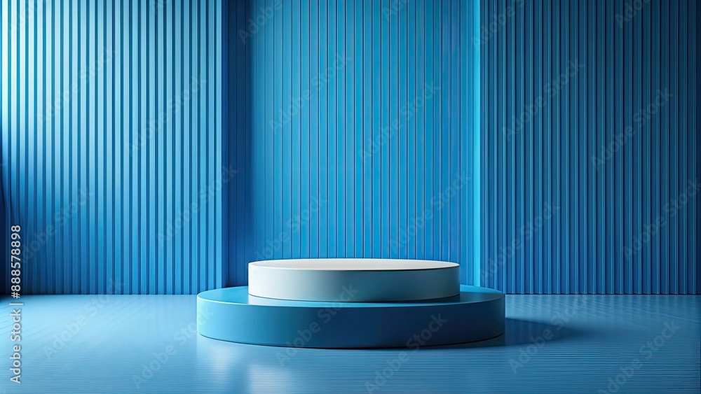 blue podium in modern room for product display, podium, product, display,background, modern, room, blue, stage blue podium in modern room for product display, podium, product, display,background, modern, room, blue, stage
