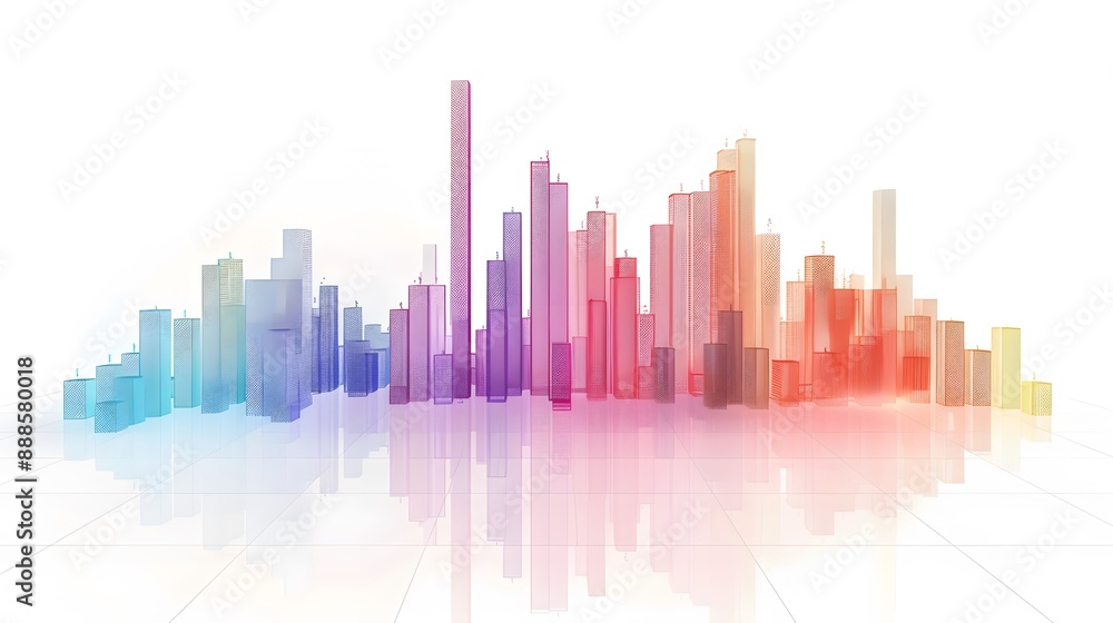 colorful infographic on white colorful infographic on white