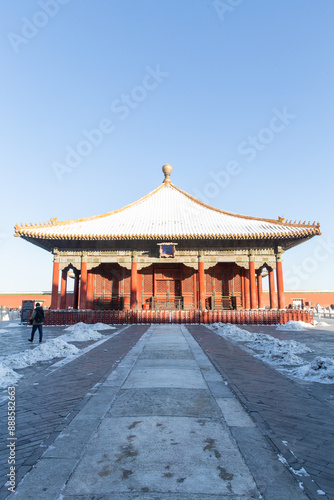 Wallpaper Mural China Forbidden City snow scene Torontodigital.ca