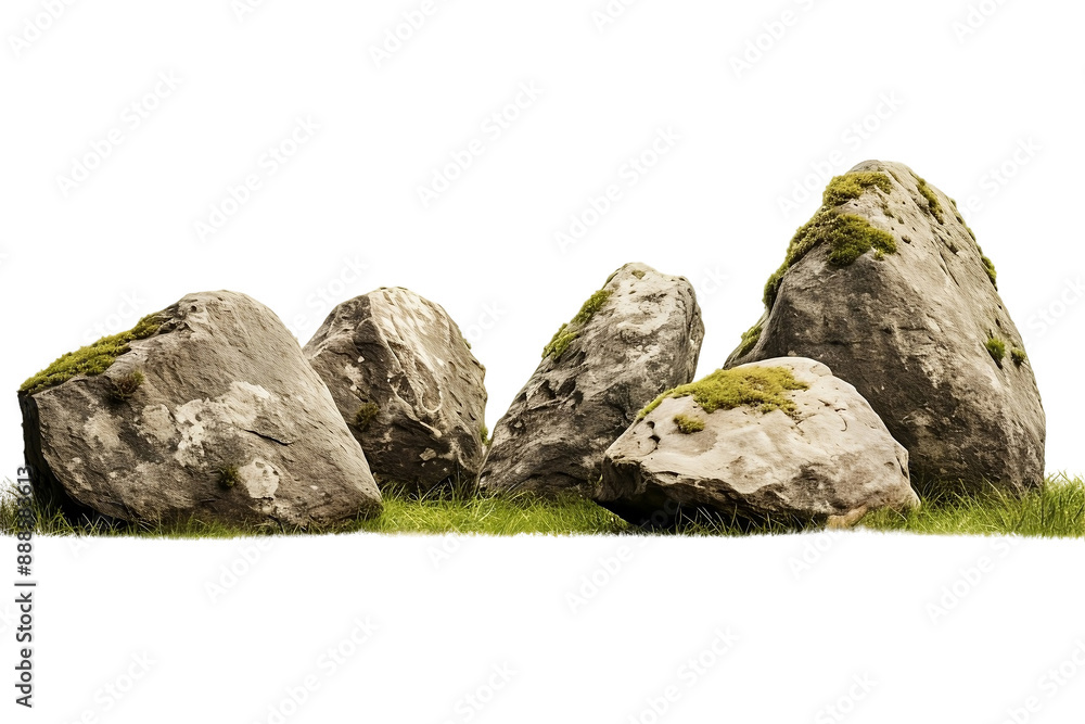 Outdoor Stone Landscape On PNG Background Outdoor Stone Landscape On PNG Background