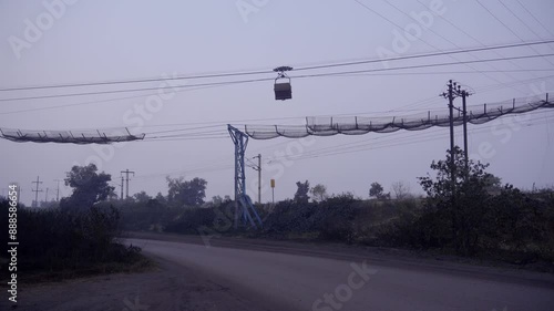 Jharia coalfield, large open cast mines in Jharia, Dhanbad, Jharkhand photo