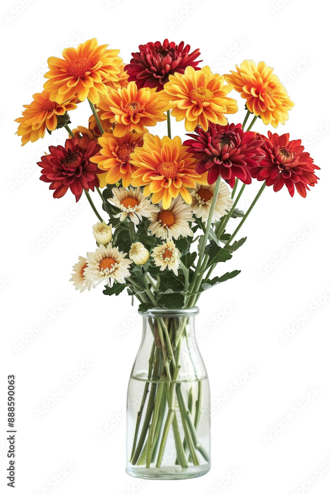 Obraz premium Colorful Bouquet of Dahlias
