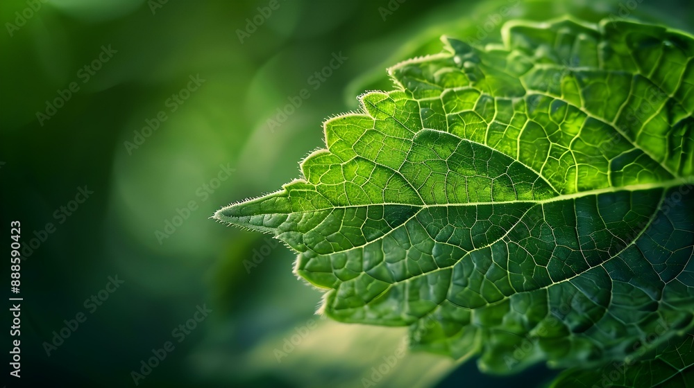 Nature background - close up macro photography of green leaves Nature background - close up macro photography of green leaves