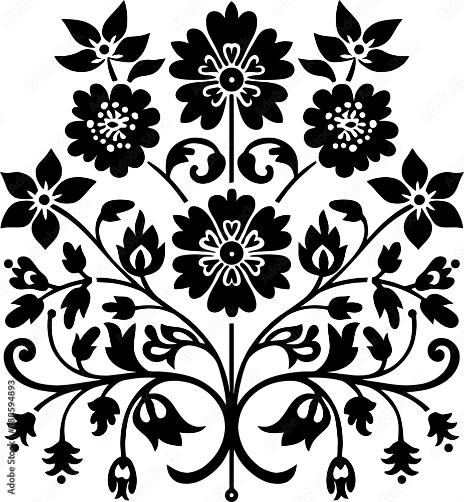 Hungarian embroidery pattern decoration Hungarian embroidery pattern decoration