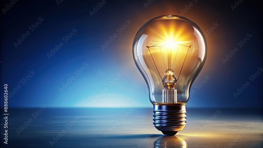 Illuminated light bulb representing a bright idea, innovation, creativity, brainstorming, inspiration, imagination Illuminated light bulb representing a bright idea, innovation, creativity, brainstorming, inspiration, imagination