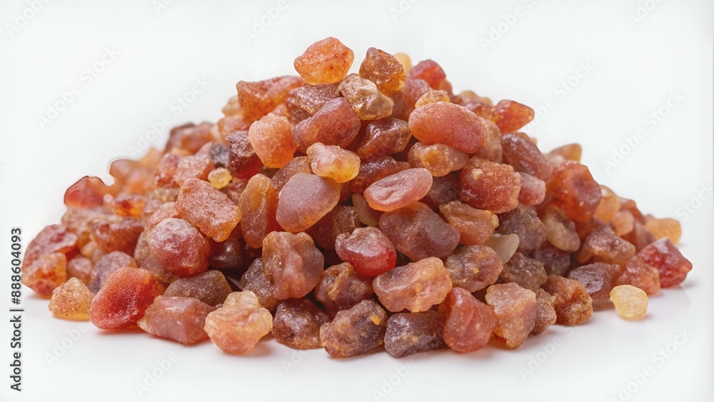 Red Frankincense resin from(Oman), isolated on the white background Red Frankincense resin from(Oman), isolated on the white background
