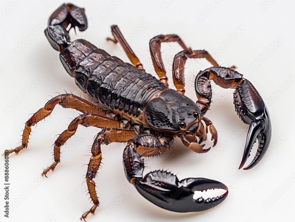 A detailed macro shot of a scorpion on a white bac 59 3 scorpion, animal, isolated, black, insect, poisonous, claw, white, nature, arachnid, danger, scorpio, sting, tail, stinger, wildlife, poison, ve A detailed macro shot of a scorpion on a white bac 59 3 scorpion, animal, isolated, black, insect, poisonous, claw, white, nature, arachnid, danger, scorpio, sting, tail, stinger, wildlife, poison, ve