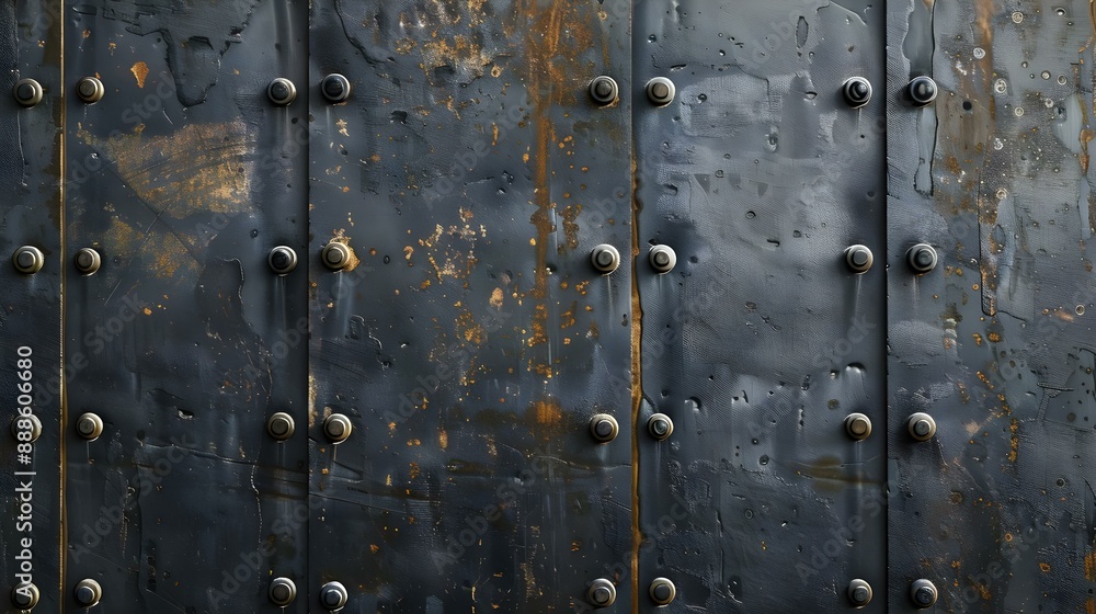 Fototapeta premium Steel plate texture highlighting strength and resilience