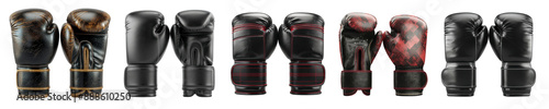 boxing gloves isolated on transparent background