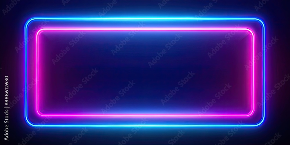 Blue and Pink neon rectangle frame with gradient light, perfect for signs and advertising , neon, rectangle, frame, gradient, light Blue and Pink neon rectangle frame with gradient light, perfect for signs and advertising , neon, rectangle, frame, gradient, light