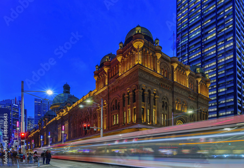 Photography Sydney, Australia - June 5, 2023: Long exposure and night view of road street la